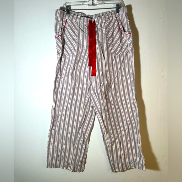 Faded Glory Red and White Striped Pajama Pants - Picture 1 of 3
